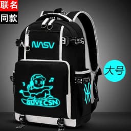 Waterproof Luminous Backpack, Casual Lightweight Backpack, Personalized Pattern, Fashionable Youth Backpack