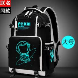 Waterproof Luminous Backpack, Casual Lightweight Backpack, Personalized Pattern, Fashionable Youth Backpack