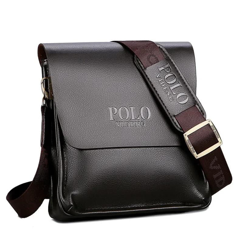 The Leisure Business Single Shoulder Bag Polo Vertical Bag Man Trend Inclined Shoulder Bag Business official documents men's bag