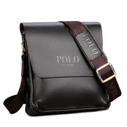 The Leisure Business Single Shoulder Bag Polo Vertical Bag Man Trend Inclined Shoulder Bag Business official documents men's bag