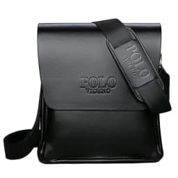 The Leisure Business Single Shoulder Bag Polo Vertical Bag Man Trend Inclined Shoulder Bag Business official documents men's bag