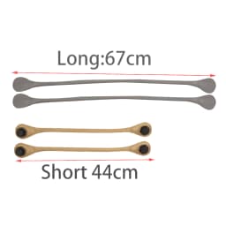 2025 TANQU New Long Short Round Solid Color Canvas Fabric Handle for Obag Classic Mini O Bag Women's Shoulder Handbag