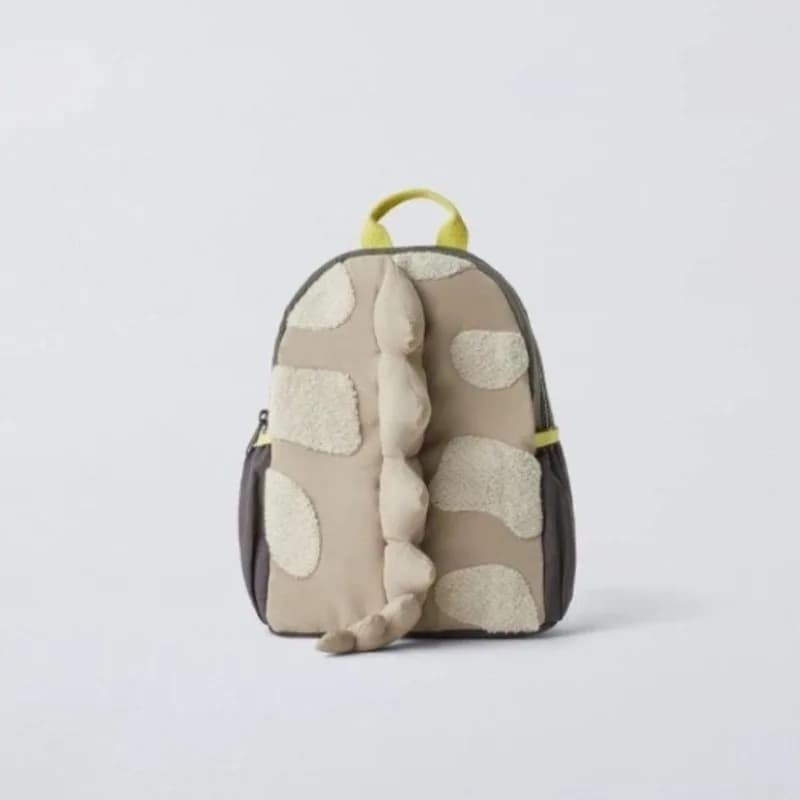 2026 New Cartoon 3D Dinosaur Tail Student Backpack Cute and Stylish School Bag for Boys and Girls Casual Outdoor Travel Backpack