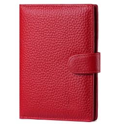 Luxury Genuine Leather Passport Holder Cover Travel Wallet RFID Blocking Card Bag Ticket Holder Travel Accessories for Women Man