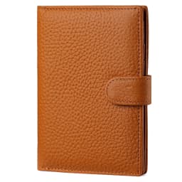 Luxury Genuine Leather Passport Holder Cover Travel Wallet RFID Blocking Card Bag Ticket Holder Travel Accessories for Women Man
