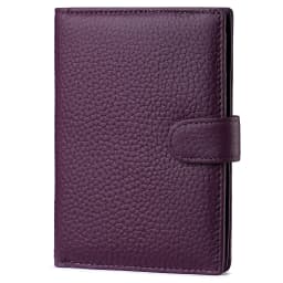 Luxury Genuine Leather Passport Holder Cover Travel Wallet RFID Blocking Card Bag Ticket Holder Travel Accessories for Women Man