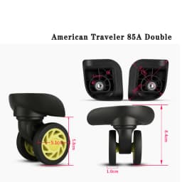 American Traveler 85A Suitcase Accessories Replacement Universal Wheel Suitcase Wheel JX9054 Suitcase Wear-resistant Roller