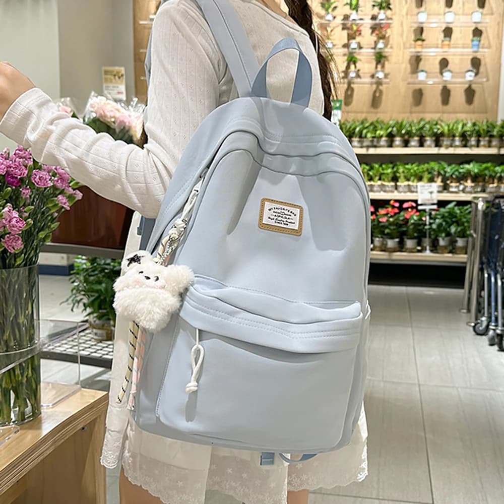 New Women's Backpack Daily Travel Female Multi-pocket Casual Woman Man Travel Bag Schoolbag for Teenage Girl Boy Laptop Knapsack