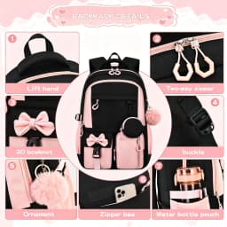 Children School Bags Set Girls Large Schoolbag Kawaii Primary School Backpack Kids Book Bag Waterproof Laptop Travel Rucksack