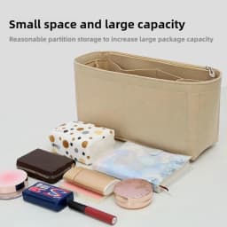 Women Felt Insert Bag Purse Organizer Fits For LOE-WE PUZZLE Makeup Purse Cosmetic Bags Women Luxury Designer Bag Organizer