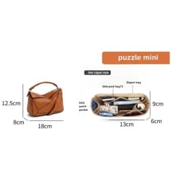 Women Felt Insert Bag Purse Organizer Fits For LOE-WE PUZZLE Makeup Purse Cosmetic Bags Women Luxury Designer Bag Organizer