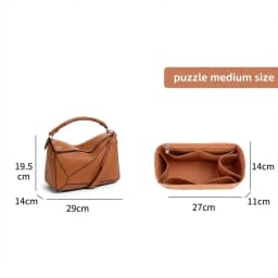 Women Felt Insert Bag Purse Organizer Fits For LOE-WE PUZZLE Makeup Purse Cosmetic Bags Women Luxury Designer Bag Organizer