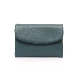 Women‘s Minimalist Short Wallet Classic Real Leather Magnet Flap Trifold Coin Purse Multi Slots Card Holder Portable Daily Use