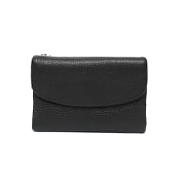 Women‘s Minimalist Short Wallet Classic Real Leather Magnet Flap Trifold Coin Purse Multi Slots Card Holder Portable Daily Use