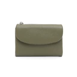 Women‘s Minimalist Short Wallet Classic Real Leather Magnet Flap Trifold Coin Purse Multi Slots Card Holder Portable Daily Use