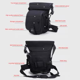 Portable Tactical Waist & Leg Pack Multi‑Layer Storage Bag for Outdoor Cycling Fishing Hiking Emergency Security Gea