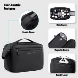 HK Portable Wash Pouch Waterproof Travel Toiletry Bag for Men Women Gym Essentials Cosmetic Makeup Organizer Case Beauty Handbag