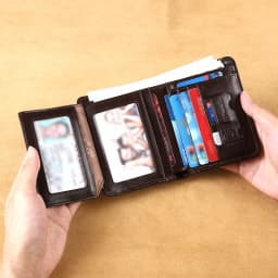 Oil Wax Head Layer Cowhide Men's Wallet with 30% Discount, Multiple Card Slots, Large Capacity, Holiday Gift Giving