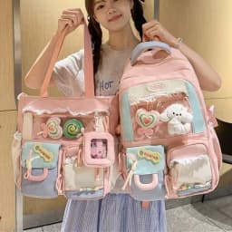 Backpack School Bag Girl Back Pack For Children Kid Child Teenager Female Class Schoolbag Primary Women Bagpack Teen Bookbag Kit
