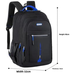 Durable Mens Oxford Business Laptop Backpack Waterproof Computer Bag for Work Travel Backpack High School Daypack