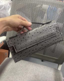 XMESSUN Customized Ostrich Pattern Long Clutch Bag PU Leather Party Tote Bag High Quality Designer Handbags Ins Trendy Bag