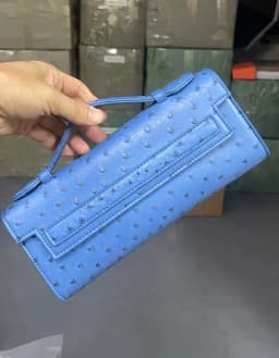 XMESSUN Customized Ostrich Pattern Long Clutch Bag PU Leather Party Tote Bag High Quality Designer Handbags Ins Trendy Bag