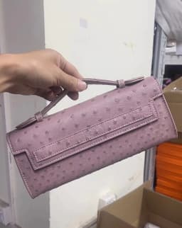 XMESSUN Customized Ostrich Pattern Long Clutch Bag PU Leather Party Tote Bag High Quality Designer Handbags Ins Trendy Bag