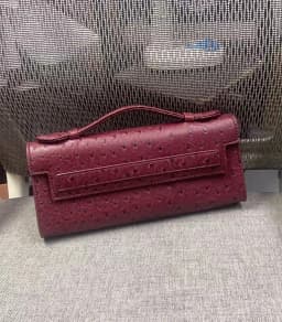 XMESSUN Customized Ostrich Pattern Long Clutch Bag PU Leather Party Tote Bag High Quality Designer Handbags Ins Trendy Bag