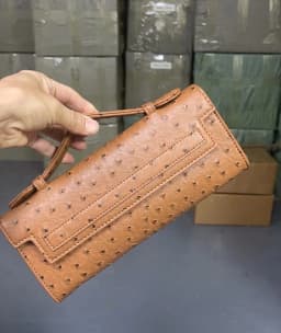 XMESSUN Customized Ostrich Pattern Long Clutch Bag PU Leather Party Tote Bag High Quality Designer Handbags Ins Trendy Bag
