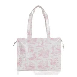 Cartoon Print PVC Waterproof Tote Bag for Women, Casual Portable Shoulder Handbag, Outdoor Shopping Commuting Daily Use Bag 