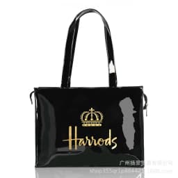 Cartoon Print PVC Waterproof Tote Bag for Women, Casual Portable Shoulder Handbag, Outdoor Shopping Commuting Daily Use Bag 