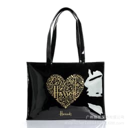 Cartoon Print PVC Waterproof Tote Bag for Women, Casual Portable Shoulder Handbag, Outdoor Shopping Commuting Daily Use Bag 