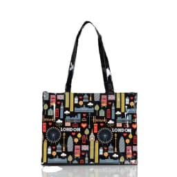 Cartoon Print PVC Waterproof Tote Bag for Women, Casual Portable Shoulder Handbag, Outdoor Shopping Commuting Daily Use Bag 