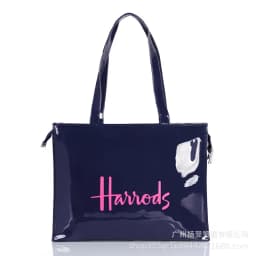 Cartoon Print PVC Waterproof Tote Bag for Women, Casual Portable Shoulder Handbag, Outdoor Shopping Commuting Daily Use Bag 