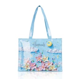 Cartoon Print PVC Waterproof Tote Bag for Women, Casual Portable Shoulder Handbag, Outdoor Shopping Commuting Daily Use Bag 