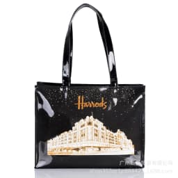 Cartoon Print PVC Waterproof Tote Bag for Women, Casual Portable Shoulder Handbag, Outdoor Shopping Commuting Daily Use Bag 