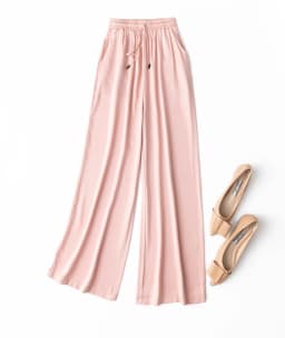 SuyaDream Women Silk Blouses Set 93%Silk 7%Spandex Solid Short Bat Sleeves Draped Collar Blouse Shirt 2022 Spring Summer Shirt