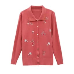 Women's Sweater Cardigan Spring and Autumn Embroidered Diamond Plus Size Korean Jacket Knit Cardigan Long Sleeve Coat Thin Top
