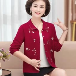 Women's Sweater Cardigan Spring and Autumn Embroidered Diamond Plus Size Korean Jacket Knit Cardigan Long Sleeve Coat Thin Top