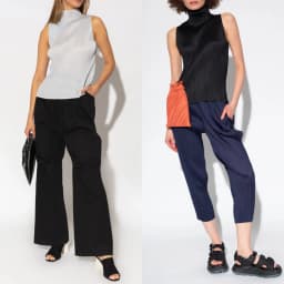 ALSEY Miyake Pleated Korean Style Sleeveless High Collar Tops Women's 2025 Summer New Simple Slim Solid Color T-shirt Clothing
