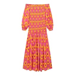 TEELYNN Vintage Puff Sleeve Beach Boho Dress Women Robe Sexy Off Shoulder Slash Neck Rayon Dresses Summer Casual Long Vestidos
