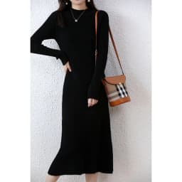 Cashmere Sweater Womens Dresses 100% Merino Wool Autumn Winter New Elegant Knitted Long Dress Female Casual Warm Skirts Vestidos