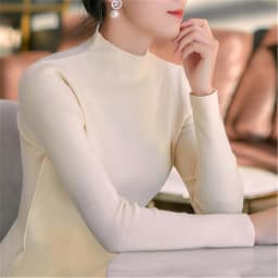 2021 Newest Knitted Women Turtleneck Sweater Pullovers Spring Autumn Basic Women Highneck Sweater Pullover Slim Female Cheap Top