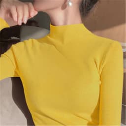 2021 Newest Knitted Women Turtleneck Sweater Pullovers Spring Autumn Basic Women Highneck Sweater Pullover Slim Female Cheap Top