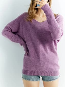 Knitted Wool Sweater Cashmere Sweaters Women's 100% Merino Wool V-Neck Vintage Pullover Winter Autumn Jumper Clothing Top Female