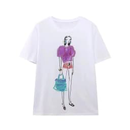 Women's T-shirts Summer 2025 Y2k Streetwear Fashion Girls Short Sleeve Tee O Neck T Shirt for Women Harajuku Tops