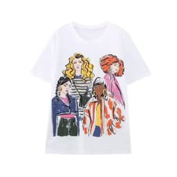 Women's T-shirts Summer 2025 Y2k Streetwear Fashion Girls Short Sleeve Tee O Neck T Shirt for Women Harajuku Tops