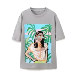 Women's T-shirts Summer 2025 Y2k Streetwear Fashion Girls Short Sleeve Tee O Neck T Shirt for Women Harajuku Tops