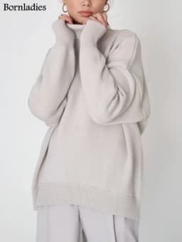 Bornladies Women Turtleneck Sweater CHIC Autumn Winter Thick Warm Pullover Top Oversized Casual Loose Knitted Jumper Female Pull