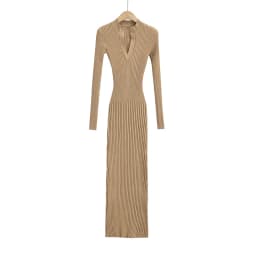 Long sleeve dresses for women 2024 fall fashion korean sexy midi dress knit bodycon dress v neck vintage sweater dresses black